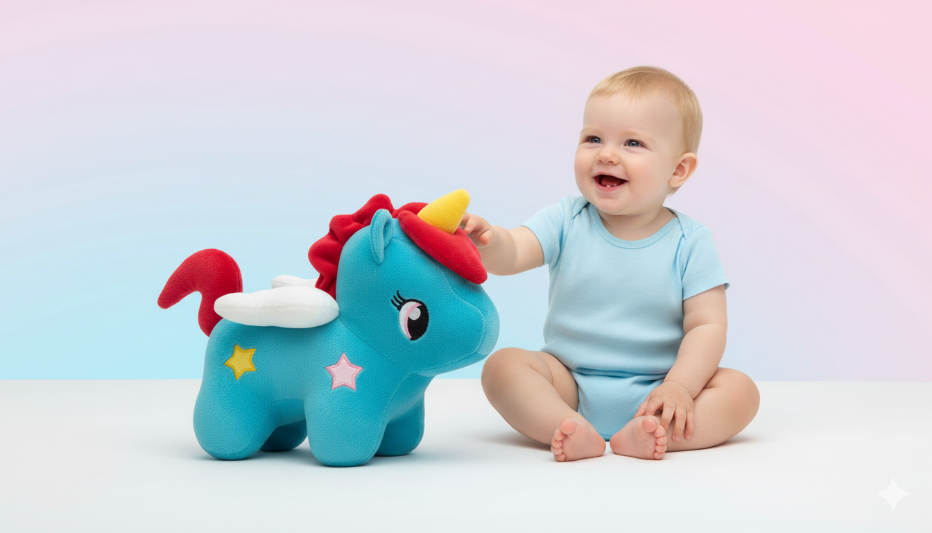 Happie Hugs Wings Unicorn Plush – 20cm x 30cm, Korean Imported, Soft & Huggable (Copy) - Image 2