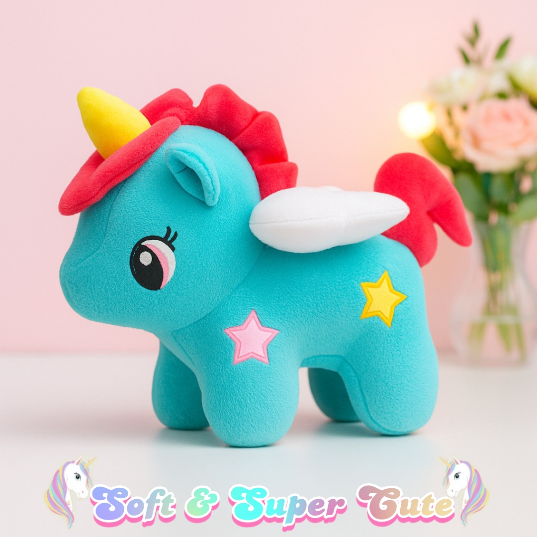Happie Hugs Wings Unicorn Plush – 20cm x 30cm, Korean Imported, Soft & Huggable (Copy)